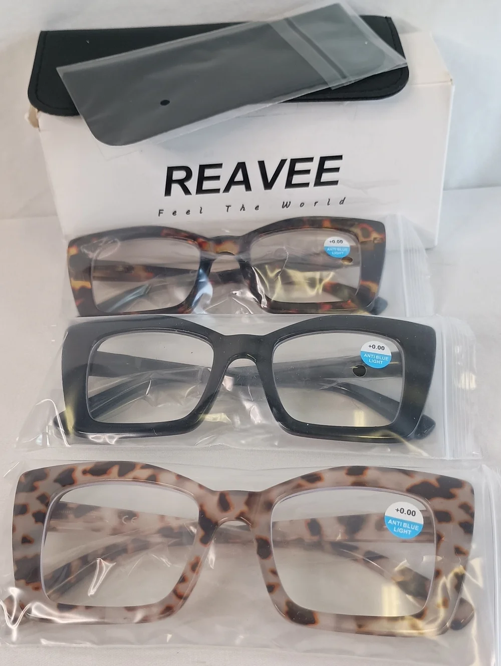 Women's Oversized Anti Blue Light Glasses +0.00 Non Prescription Eyewear